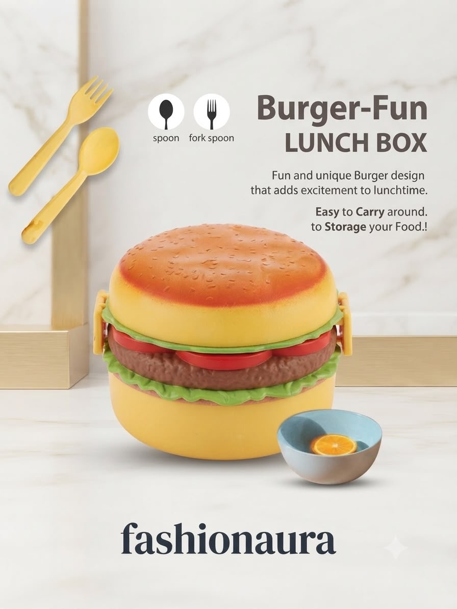 Burger fun lunch box