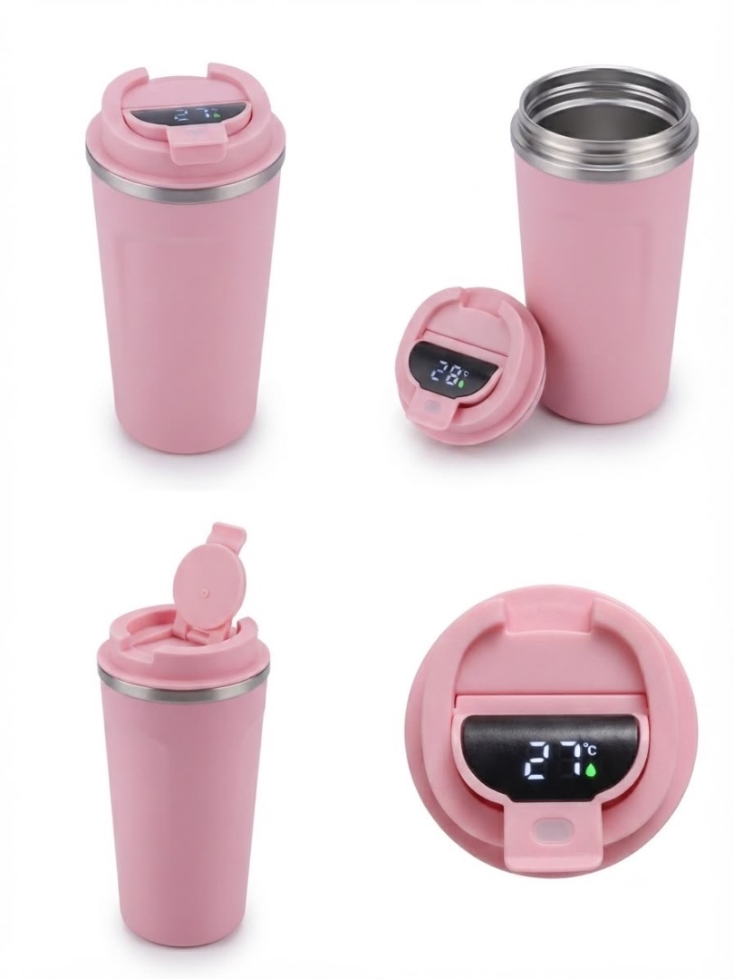 Coffee cup with temperature 