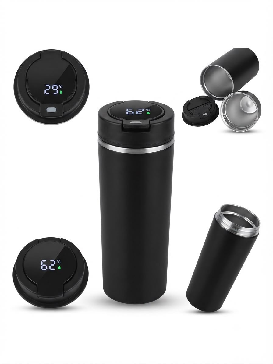Coffee cup with temperature 